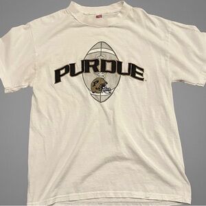 Vintage Embroidered Purdue Football T-Shirt